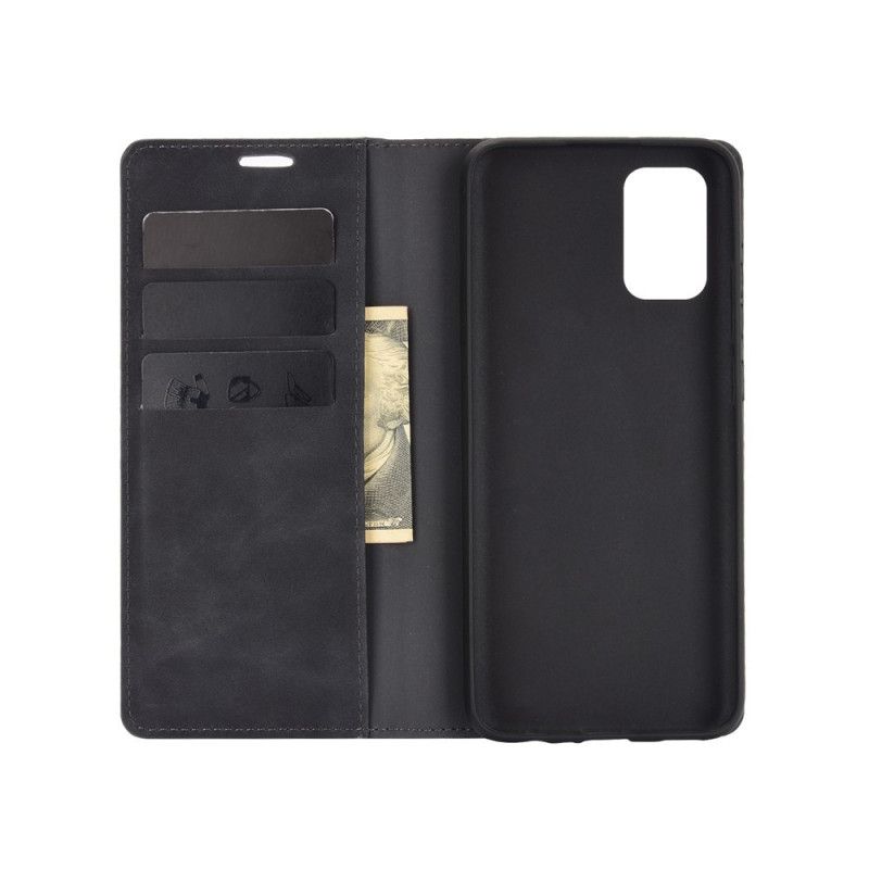 Flip Cover Samsung Galaxy A02s Effet Cuir Douceur