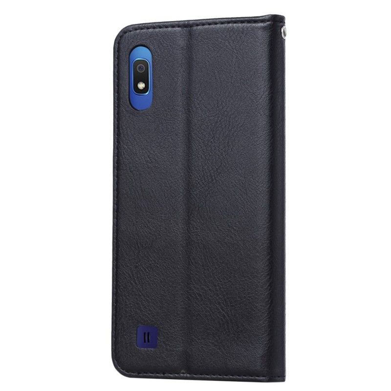 Flip Cover Samsung Galaxy A10 Simili Cuir Porte-cartes