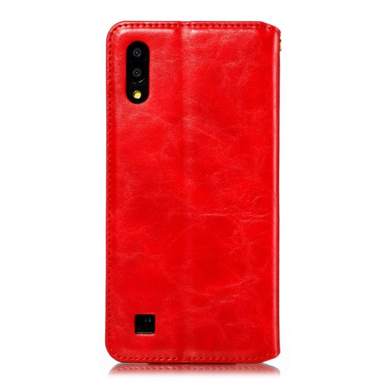 Flip Cover Samsung Galaxy A10 Style Cuir Élégance Avec Lanière