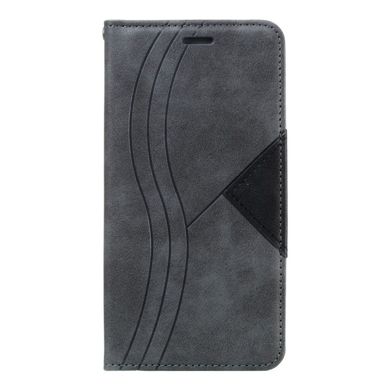 Flip Cover Samsung Galaxy A10s Style Cuir Vague