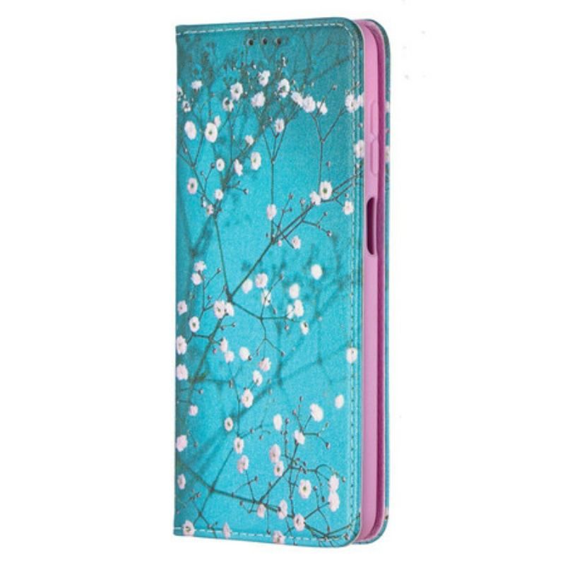 Flip Cover Samsung Galaxy A12 / M12 Branches Fleuries