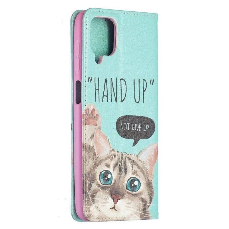 Flip Cover Samsung Galaxy A12 / M12 Hand Up