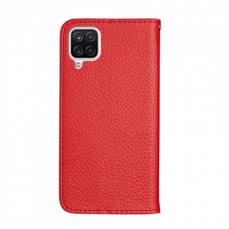 Flip Cover Samsung Galaxy A12 / M12 Simili Cuir Litchi Ultra Chic