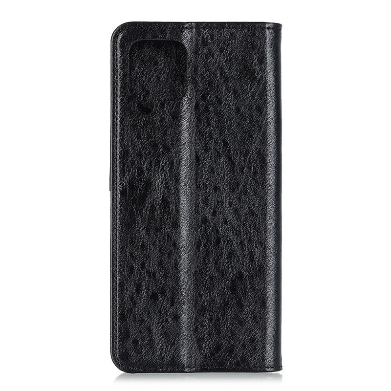 Flip Cover Samsung Galaxy A12 Style Cuir Fendu