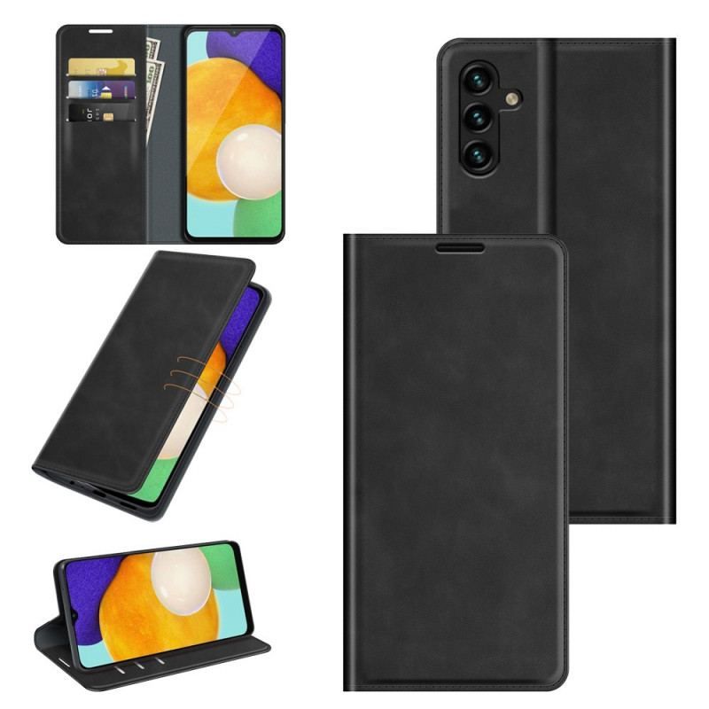 Flip Cover Samsung Galaxy A13 5G / A04s Style Cuir Design