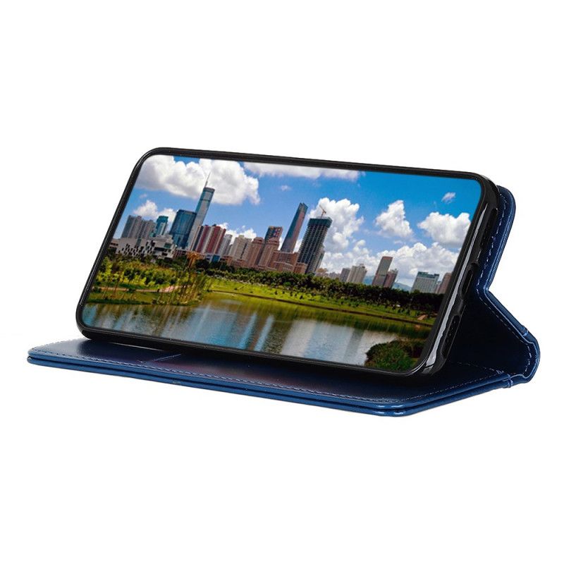 Flip Cover Samsung Galaxy A13 5G Cuir Fendu Brillant