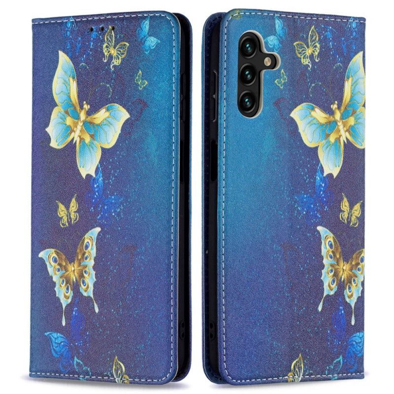 Flip Cover Samsung Galaxy A13 5G Papillons Colorés