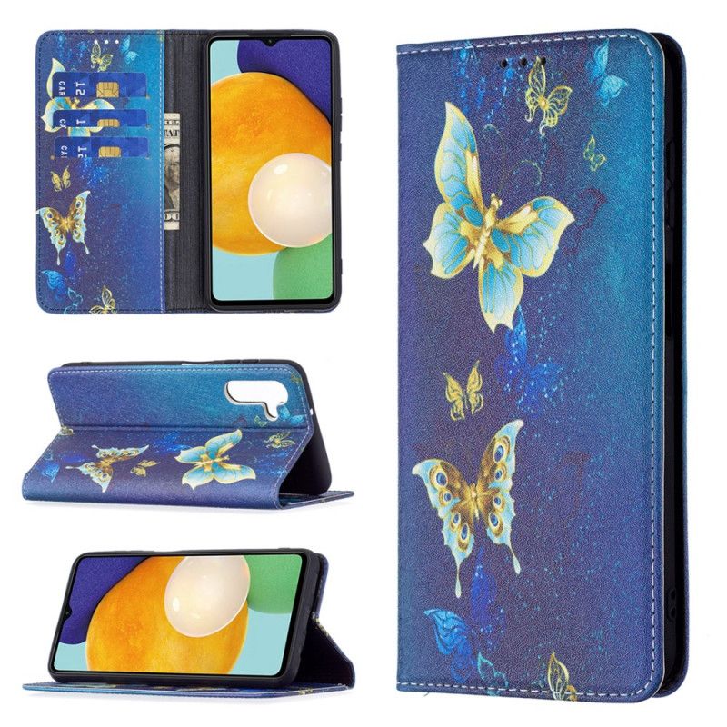 Flip Cover Samsung Galaxy A13 5G Papillons Colorés