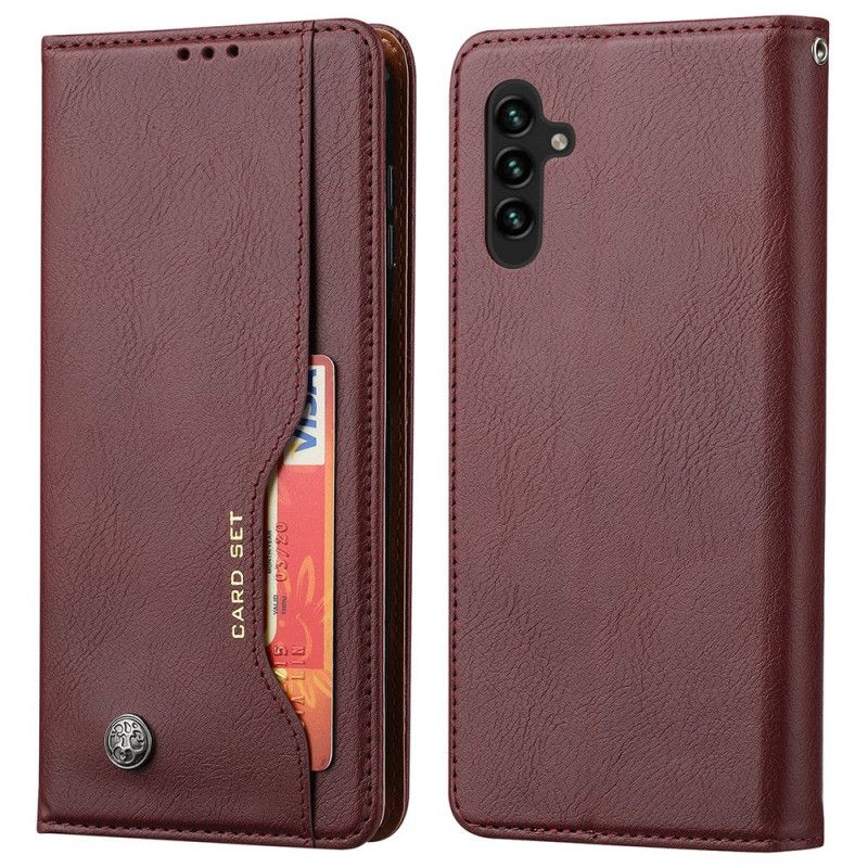 Flip Cover Samsung Galaxy A13 5G Simili Cuir Porte-cartes