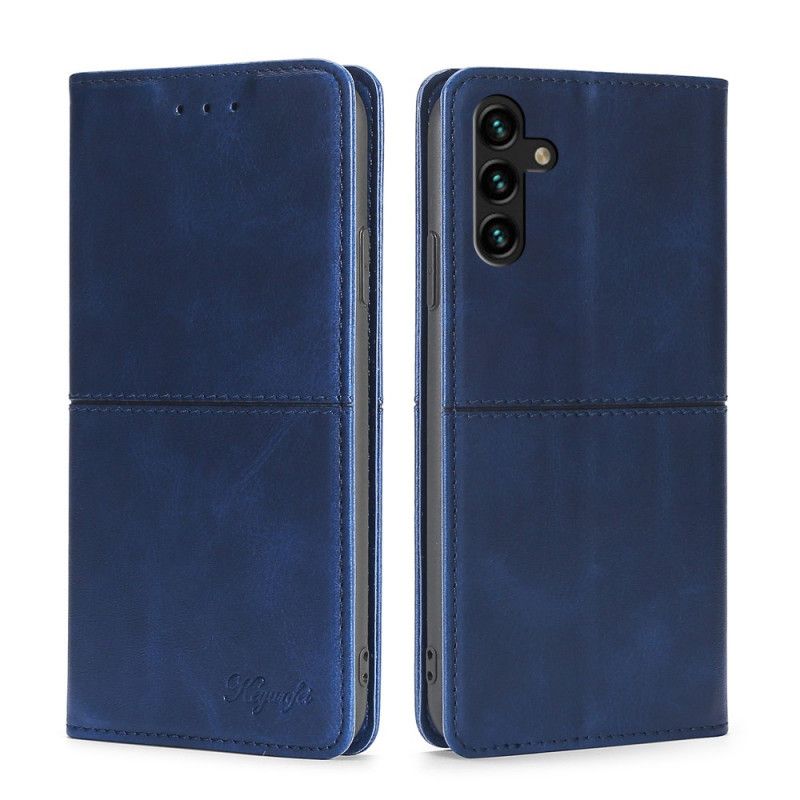 Flip Cover Samsung Galaxy A13 5G Style Cuir Couture