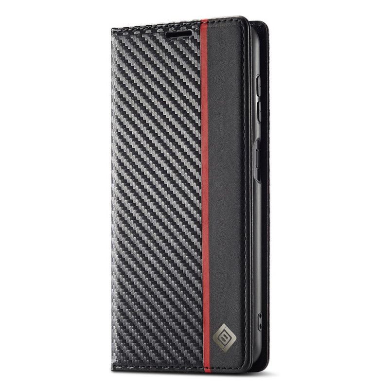 Flip Cover Samsung Galaxy A17 4G / 5G Fibre Carbone LC.IMEEKE