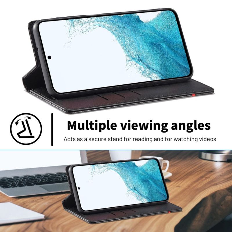 Flip Cover Samsung Galaxy A17 4G / 5G Fibre Carbone LC.IMEEKE