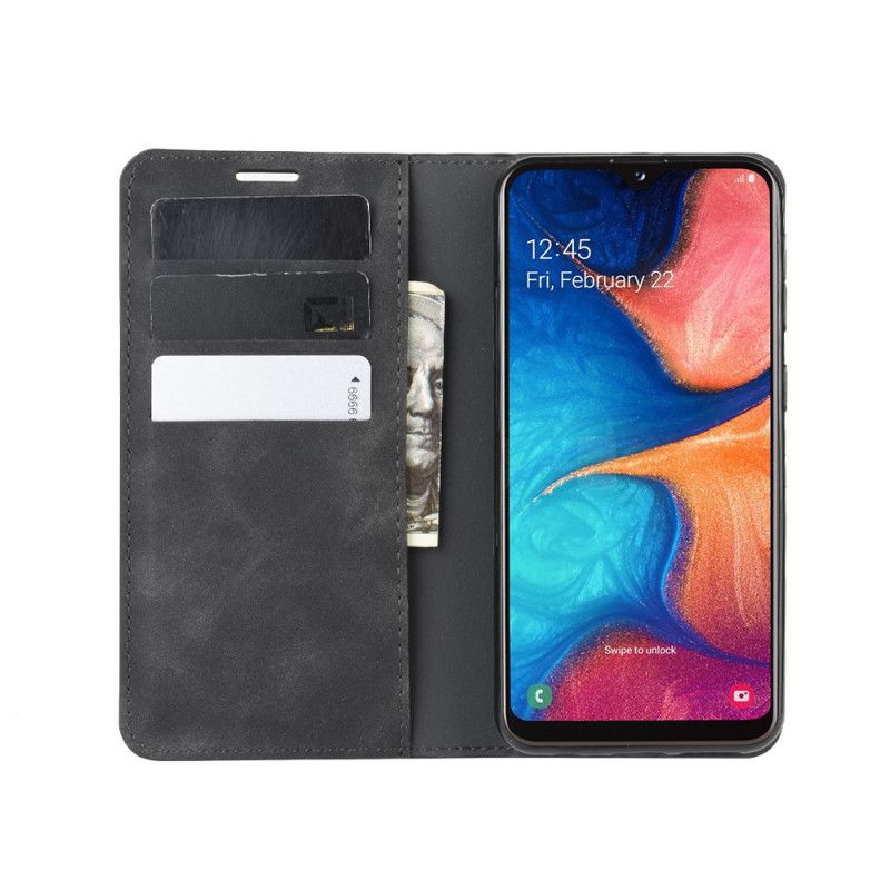 Flip Cover Samsung Galaxy A20e Effet Cuir Chic