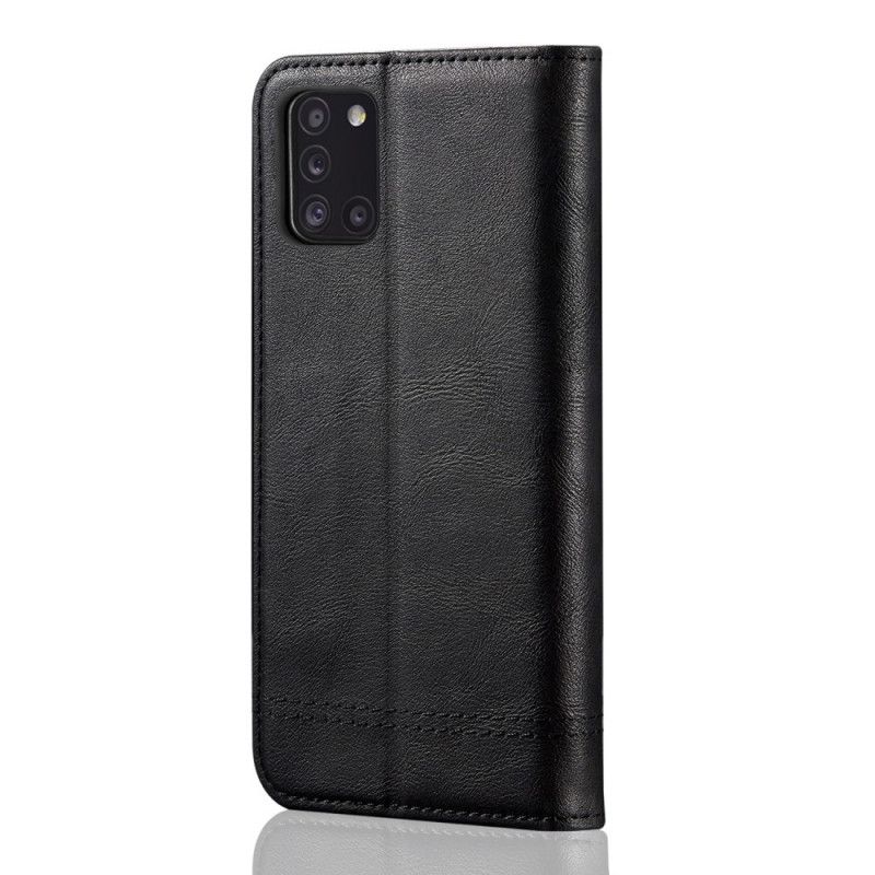 Flip Cover Samsung Galaxy A31 Effet Cuir Coutures