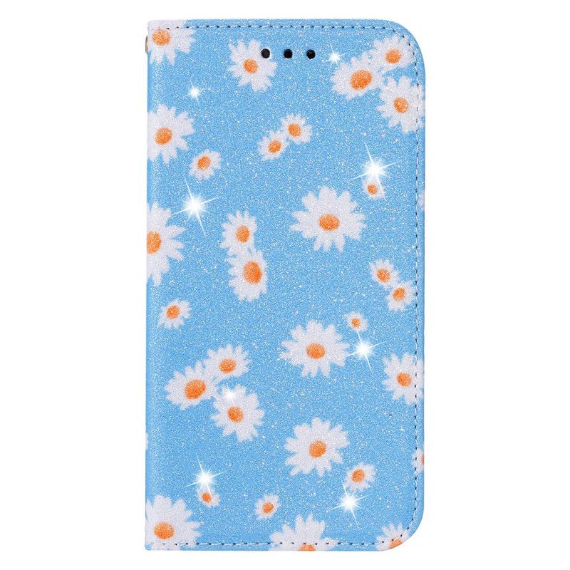 Flip Cover Samsung Galaxy A31 Simili Cuir Marguerites