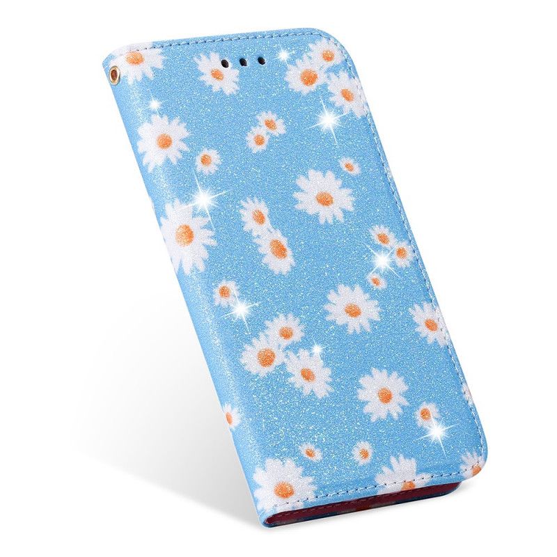 Flip Cover Samsung Galaxy A31 Simili Cuir Marguerites