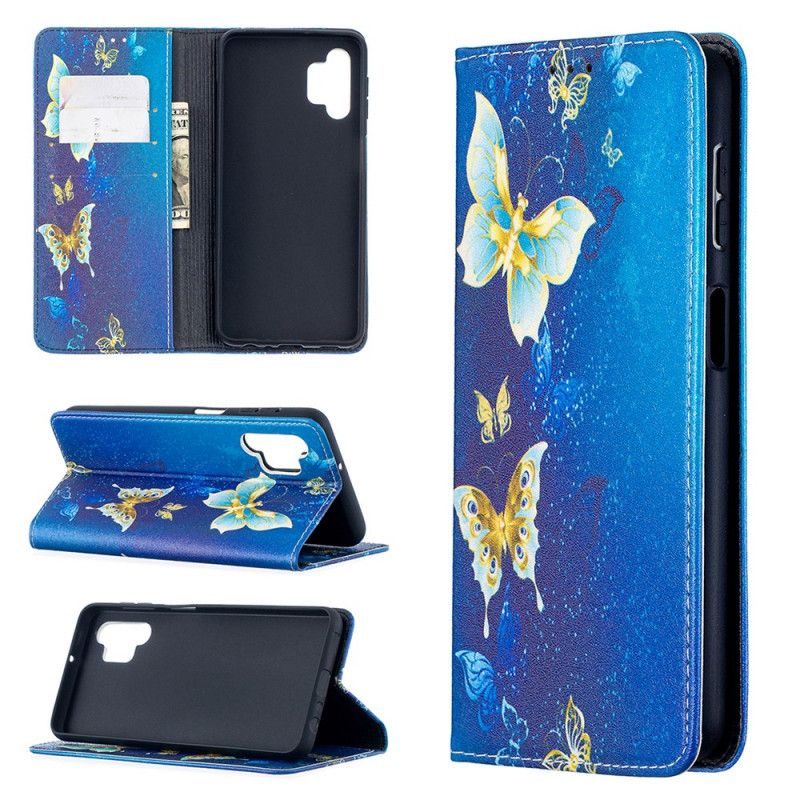 Flip Cover Samsung Galaxy A32 5g Papillons Colorés