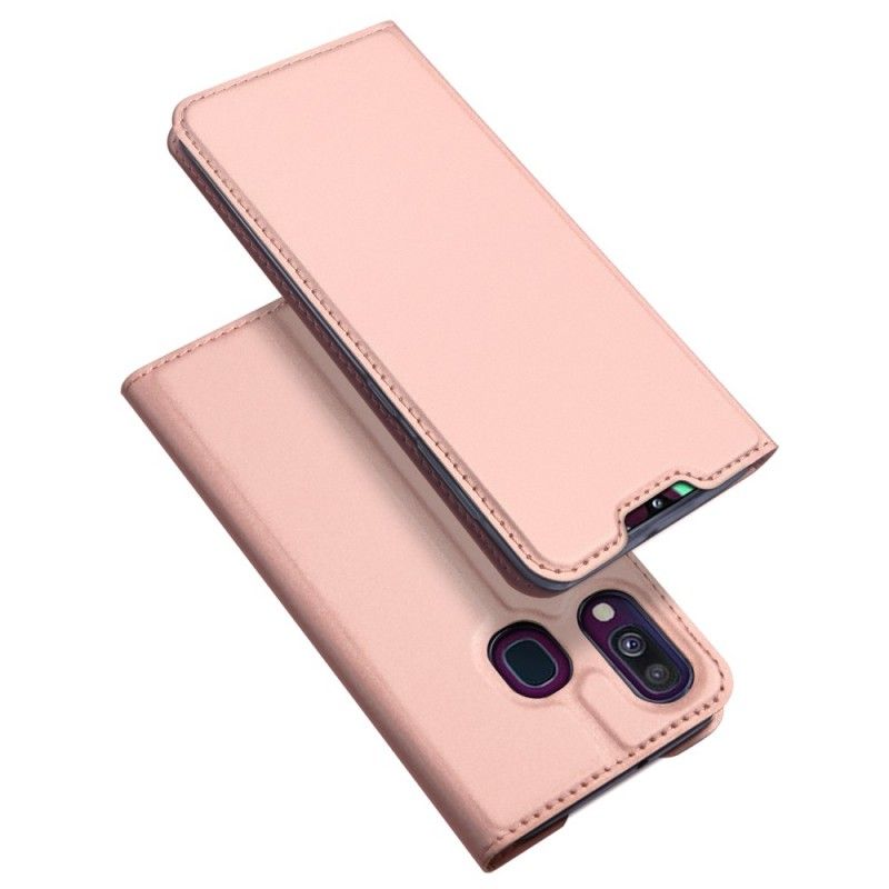 Flip Cover Samsung Galaxy A40 Skin Pro Dux Ducis