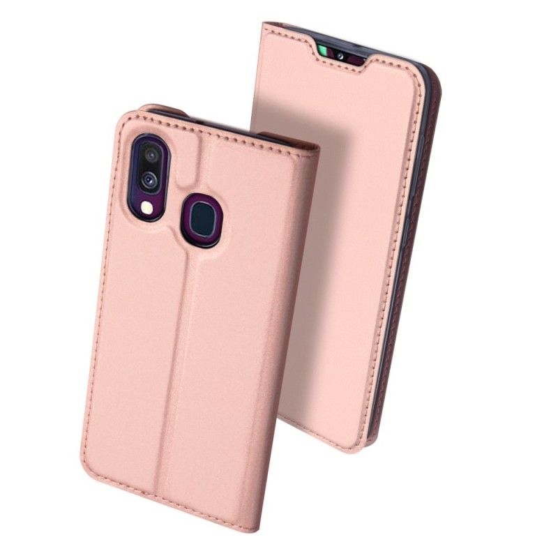 Flip Cover Samsung Galaxy A40 Skin Pro Dux Ducis