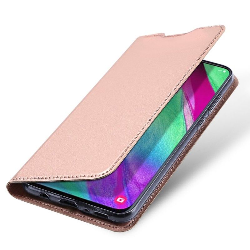 Flip Cover Samsung Galaxy A40 Skin Pro Dux Ducis