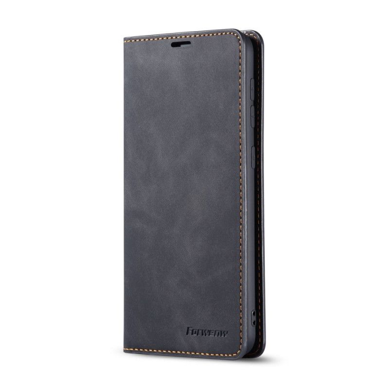 Flip Cover Samsung Galaxy A41 Effet Cuir Forwenw