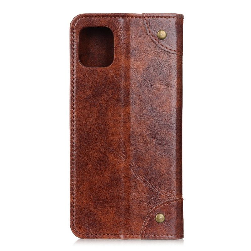 Flip Cover Samsung Galaxy A41 Version Rivets Vintage