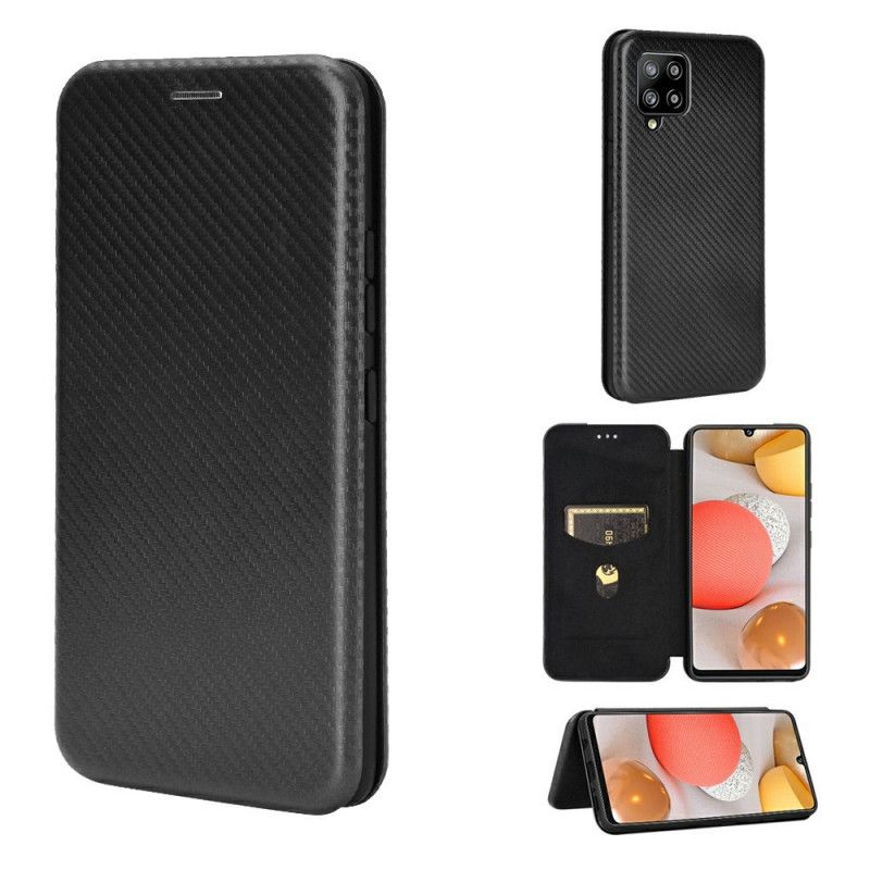 Flip Cover Samsung Galaxy A42 5g Fibre Carbone