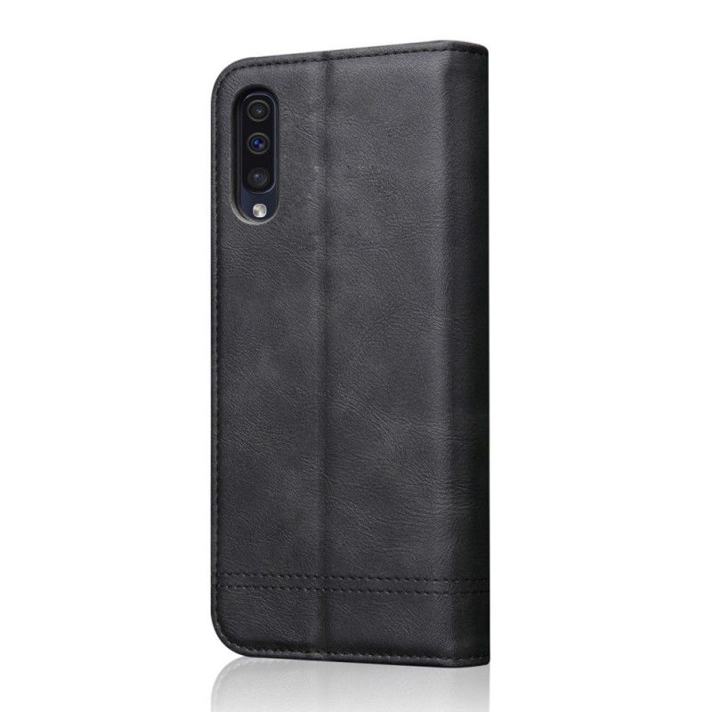 Flip Cover Samsung Galaxy A50 Effet Cuir Coutures