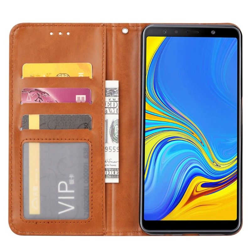 Flip Cover Samsung Galaxy A50 Simili Cuir Porte-cartes