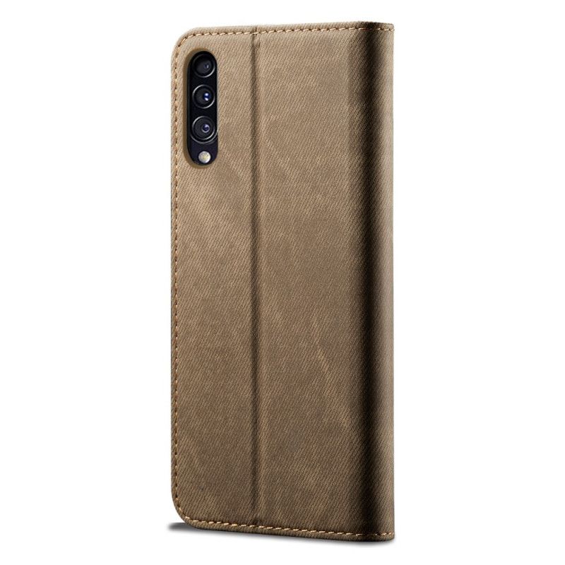 Flip Cover Samsung Galaxy A50 Tissu Jeans