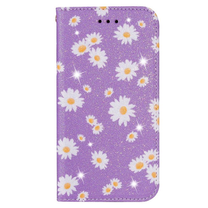 Flip Cover Samsung Galaxy A51 5g Simili Cuir Marguerites