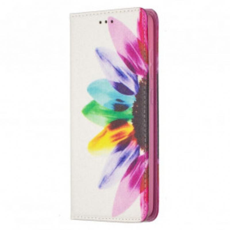 Flip Cover Samsung Galaxy A52 4G / A52 5G / A52s 5G Fleur Aquarelle