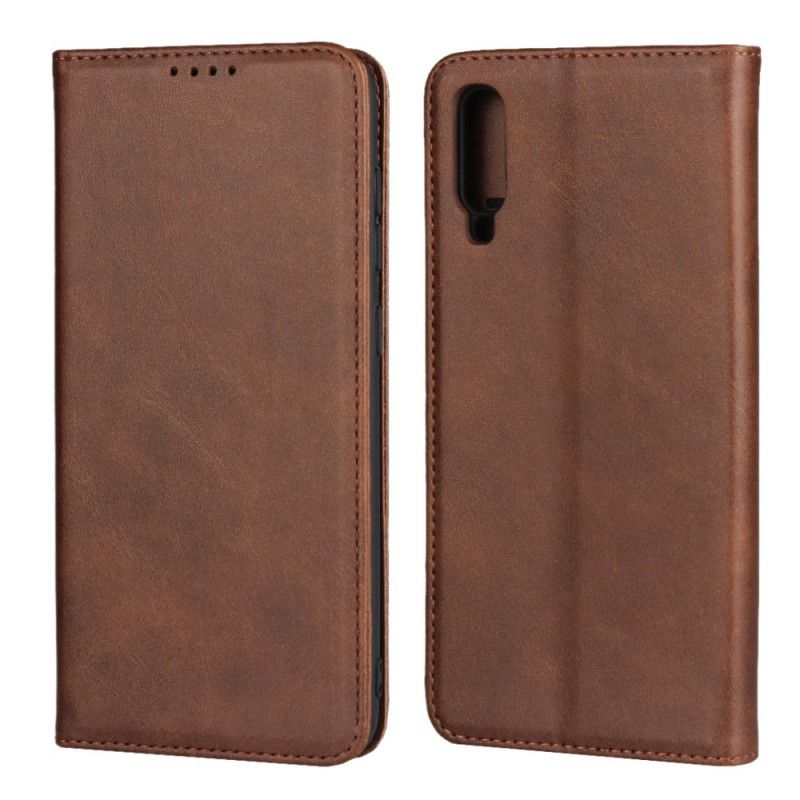 Flip Cover Samsung Galaxy A70 Style Cuir Sobriété