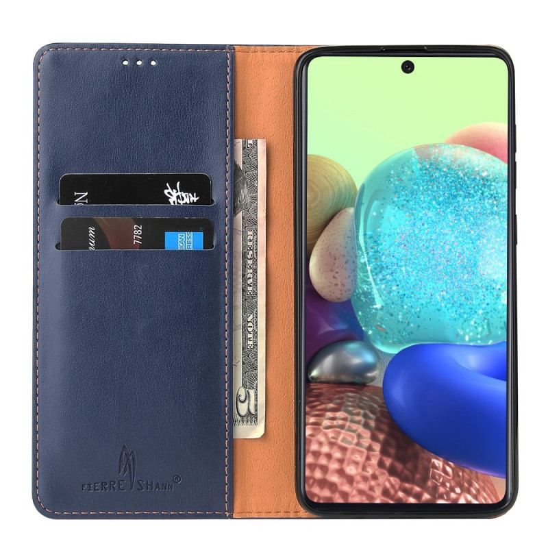 Flip Cover Samsung Galaxy A71 5G Cuir Véritable