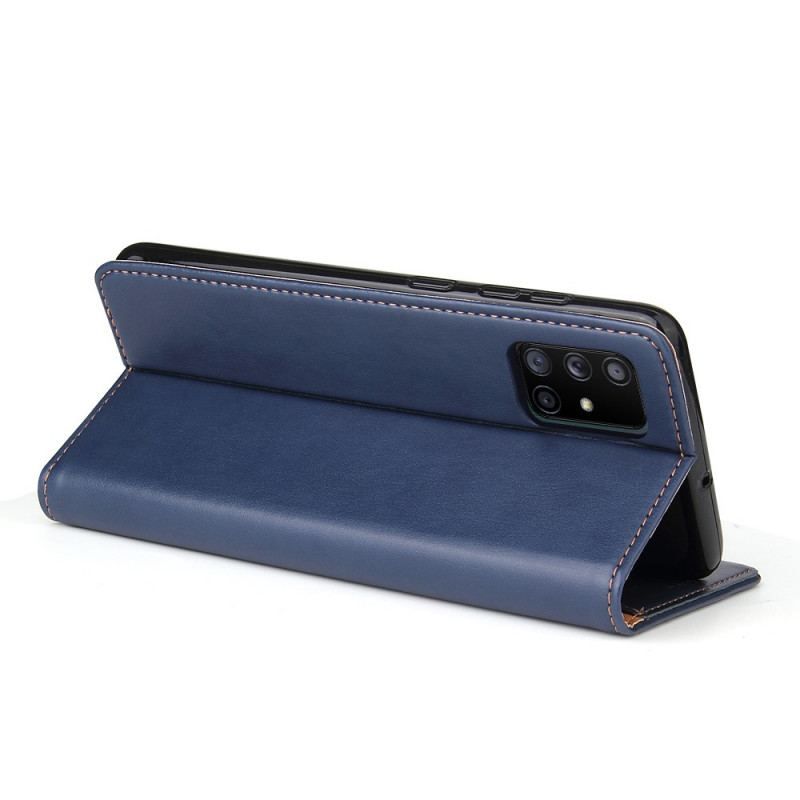 Flip Cover Samsung Galaxy A71 5G Cuir Véritable