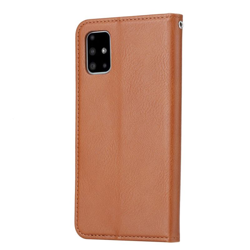 Flip Cover Samsung Galaxy A71 Simili Cuir Porte-cartes