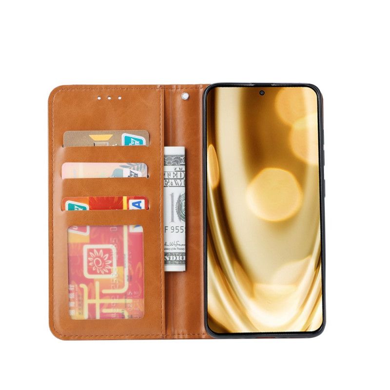 Flip Cover Samsung Galaxy A71 Simili Cuir Porte-cartes