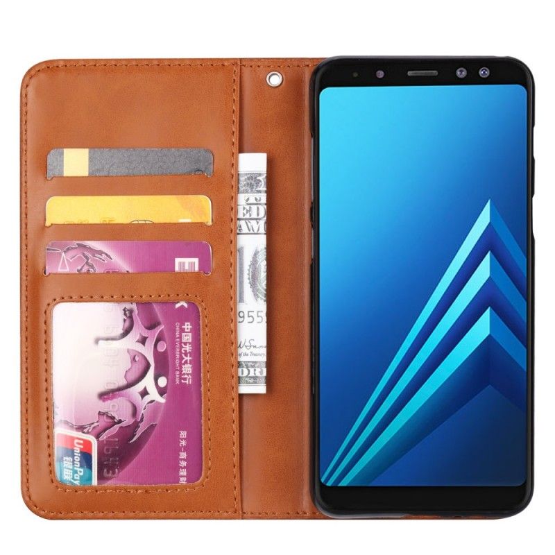 Flip Cover Samsung Galaxy A8 Simili Cuir Porte-cartes