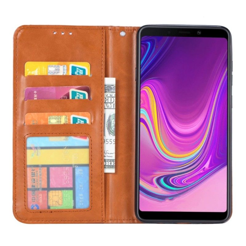 Flip Cover Samsung Galaxy A9 Simili Cuir Porte-cartes