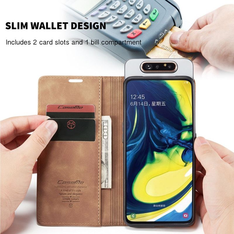 Flip Cover Samsung Galaxy A90 / A80 Caseme Simili Cuir