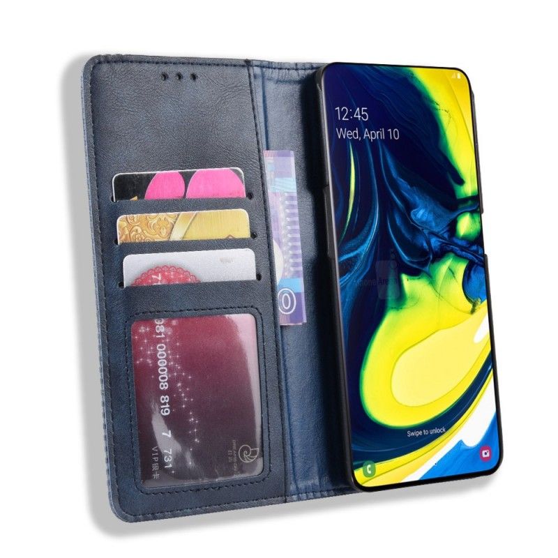 Flip Cover Samsung Galaxy A90 / A80 Simili Cuir Stylisé