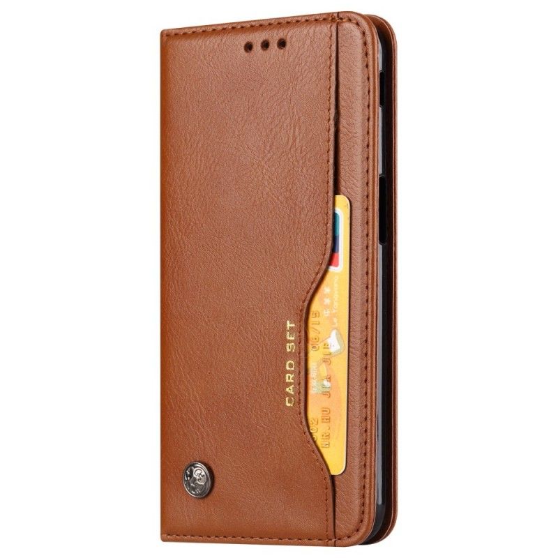 Flip Cover Samsung Galaxy J6 Plus Simili Cuir Porte-cartes