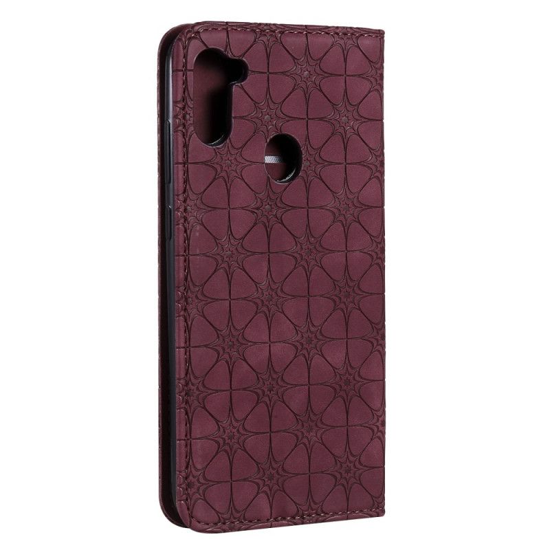 Flip Cover Samsung Galaxy M11 Fleurs Baroques