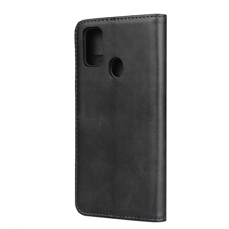 Flip Cover Samsung Galaxy M21 Cuir Fendu Élégance