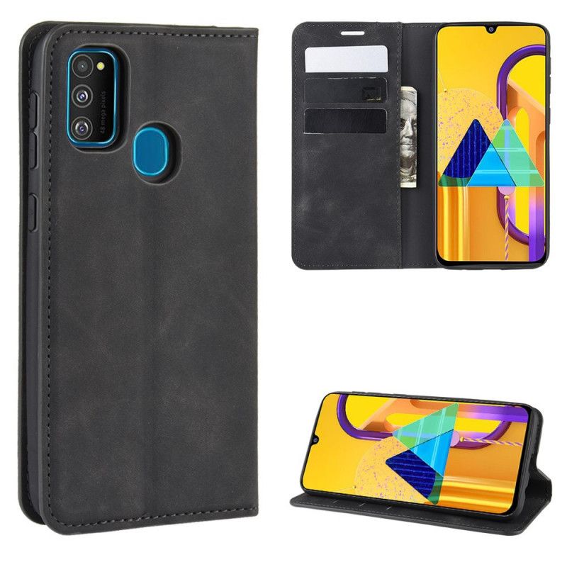 Flip Cover Samsung Galaxy M21 Effet Cuir Douceur