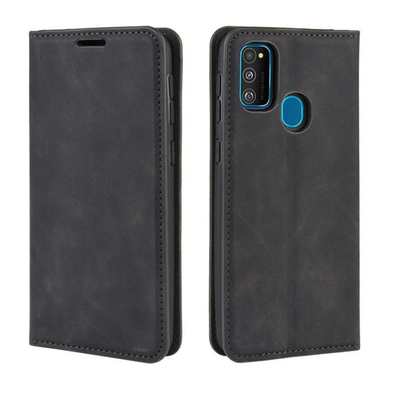 Flip Cover Samsung Galaxy M21 Effet Cuir Douceur