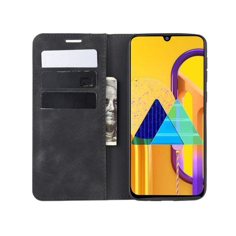 Flip Cover Samsung Galaxy M21 Effet Cuir Douceur