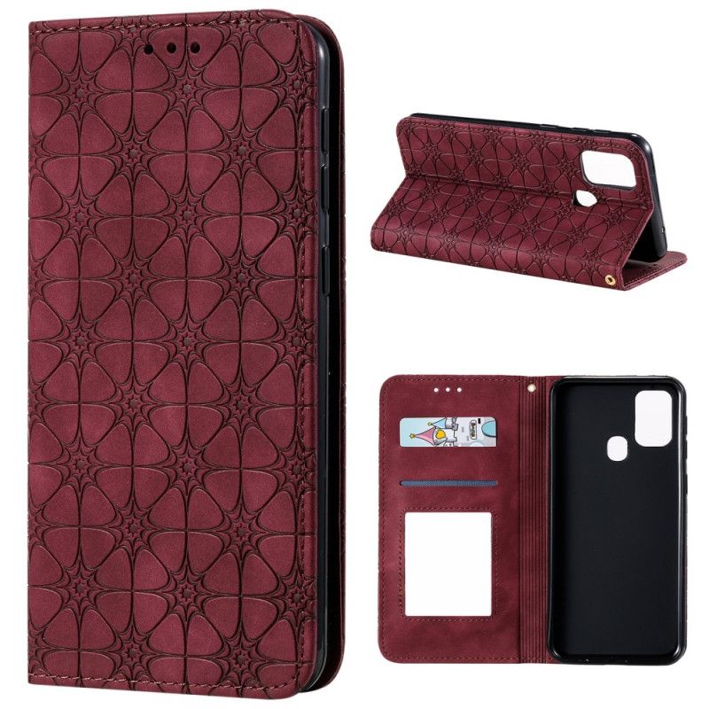 Flip Cover Samsung Galaxy M31 Fleurs Baroques