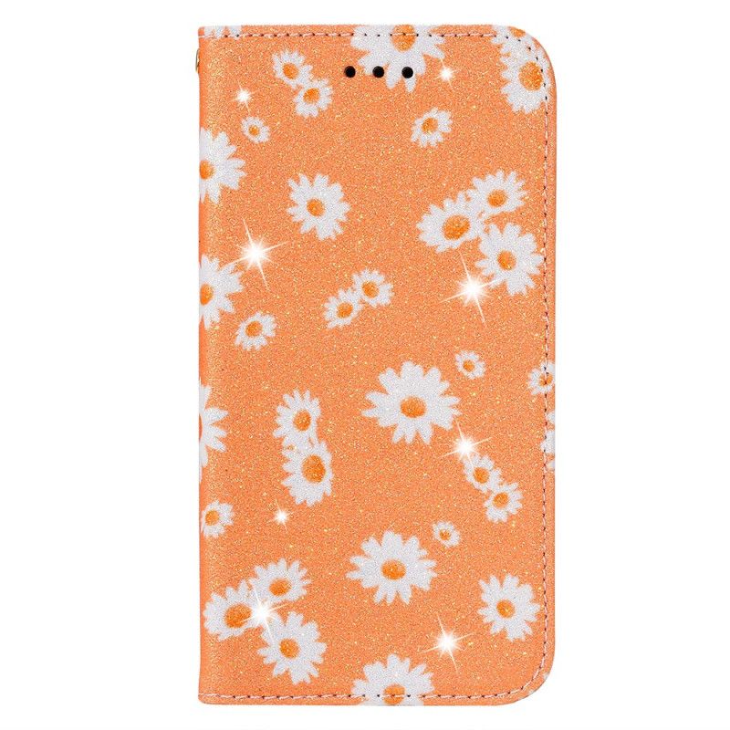 Flip Cover Samsung Galaxy M31 Simili Cuir Marguerites