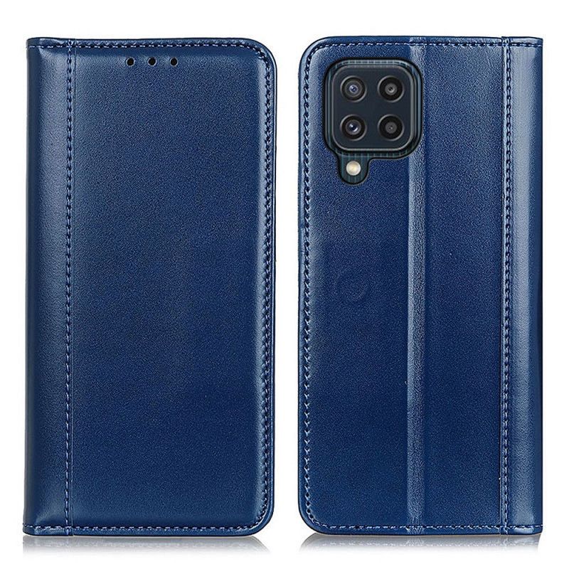 Flip Cover Samsung Galaxy M32 Cuir Fendu Brillant